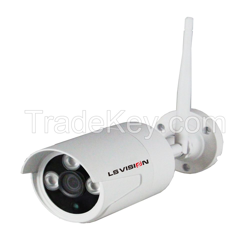 Ls Vision Wireless Hd Nvr Kit 1080p 4ch Wifi Nvr Kit Signal Range 120 Meters full range Outdoor Camera (LS-WN9104)