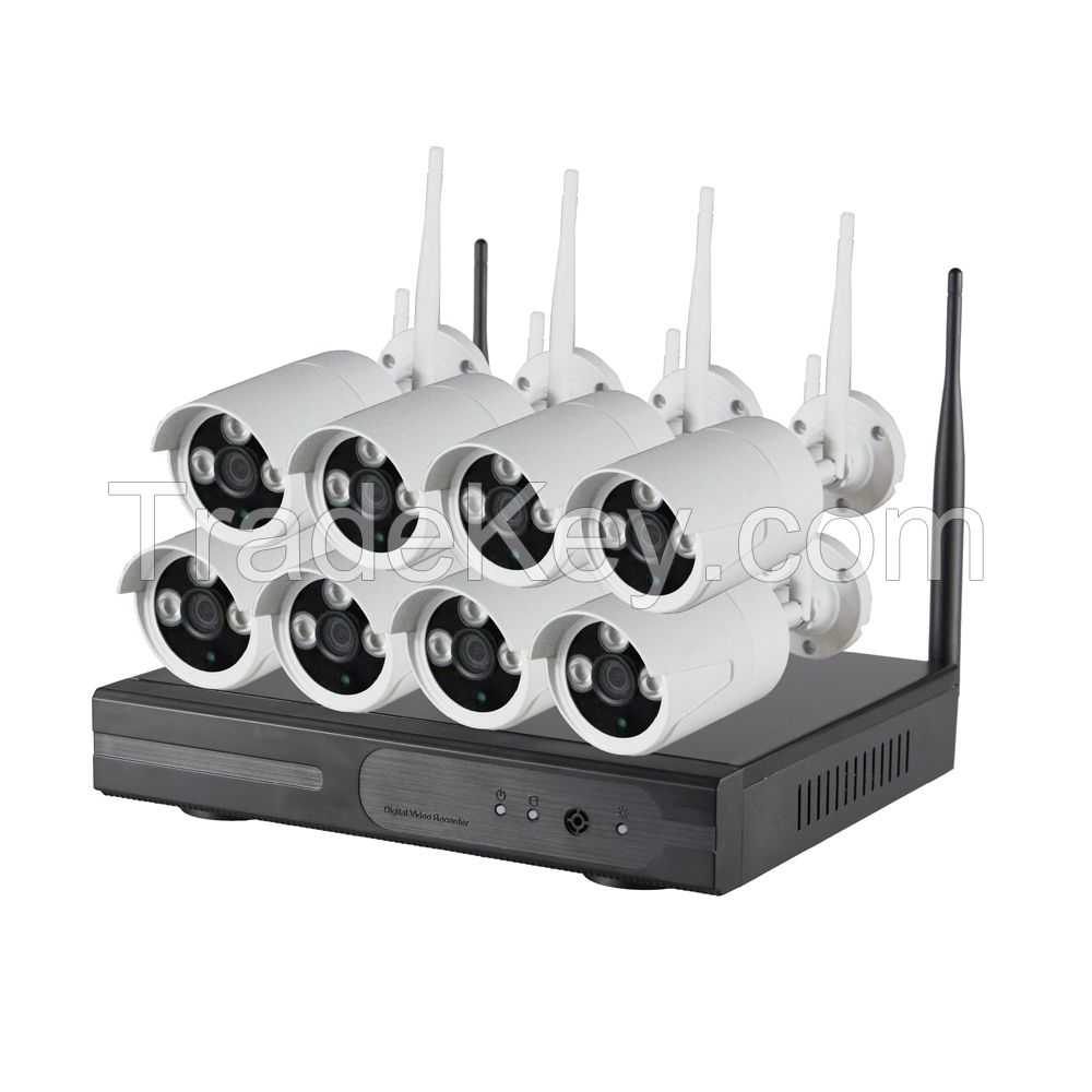 LS Vision 960p 8ch Nvr Cctv Ip Wireless Kit With Wifi Outdoor Bullet Camera 2mp ( LS-WK8108)