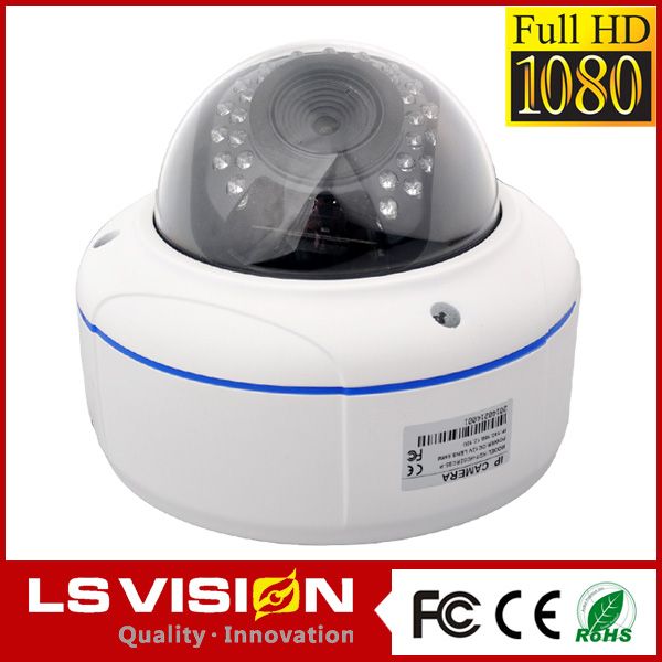 LS VISION Lowest Price Varifocal Lens Dome H.264 Vandalproof IP Camera