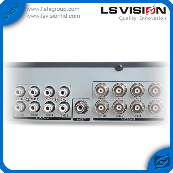 LS VISION 8CH hybrid AHD DVR ip camera & ahd camera