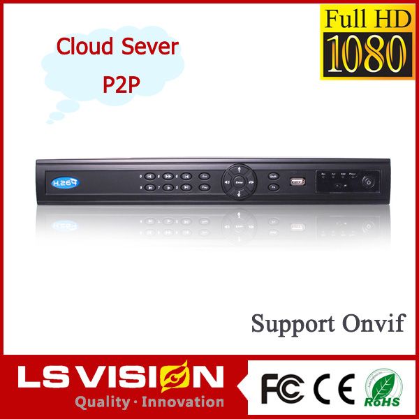 LS VISION audio in/out alarm in/out 1080p 8CH NVR,