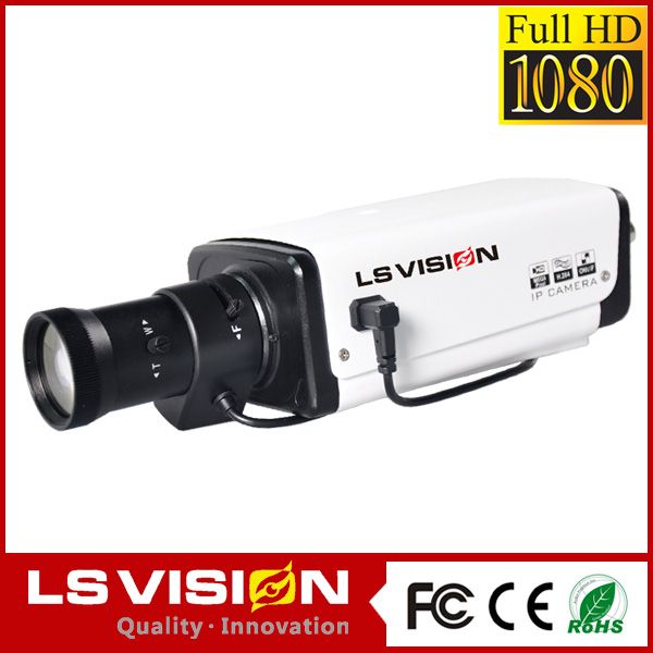 LS VISION Hot sale Megapixel ONVIF 2.4 Full HD Box IP Camera with Super Low Illumination