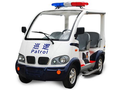 4 Seats 3kw 28km/h Electric Police Patrol Car Lqx045