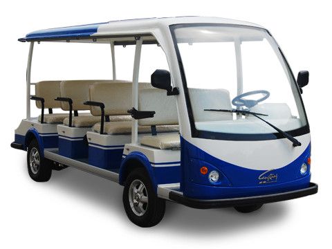 11 Seats 5kw 40km/h Electric Shuttle Bus Tourist Car