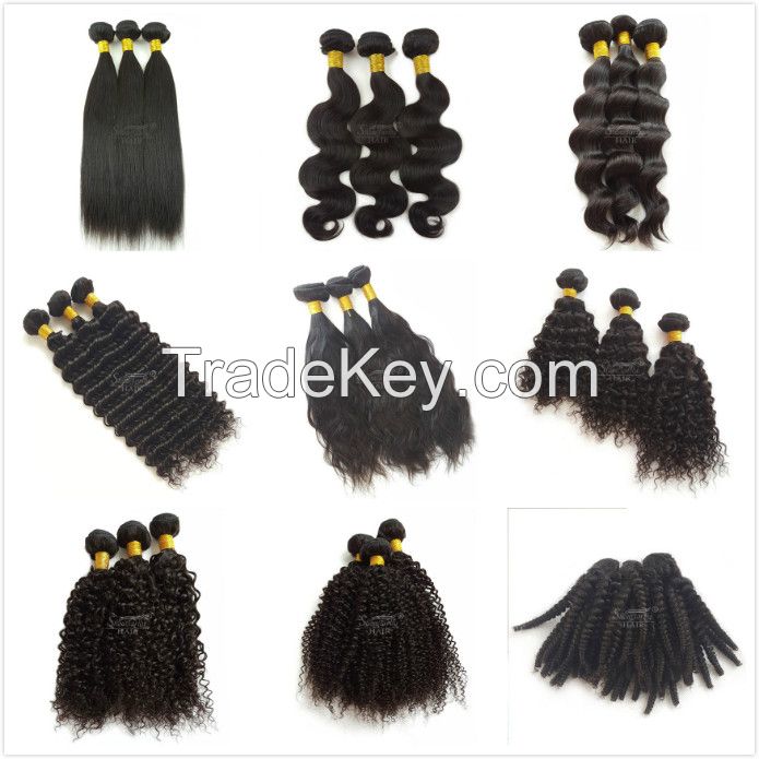 Brazilian/malaysian/peruvian/indian Virgin Human Hair Weft 8a