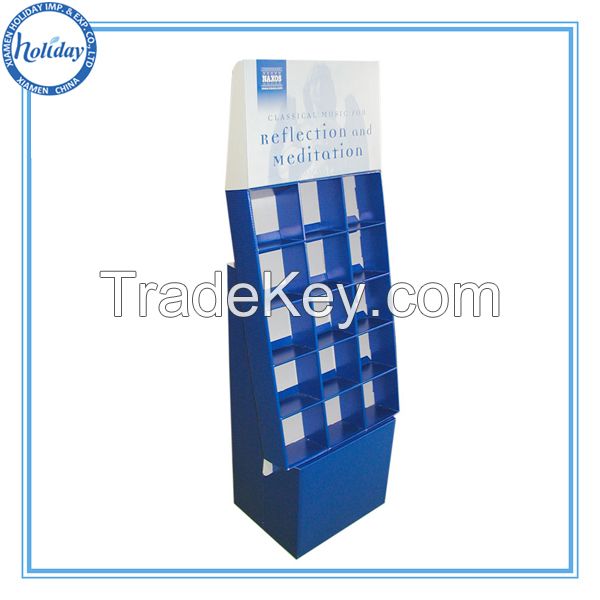 Recycled corrugated cardboard material display factory