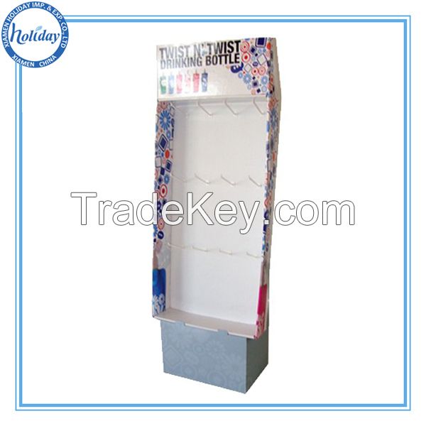 Colorful printing display carton board with hanging hooks