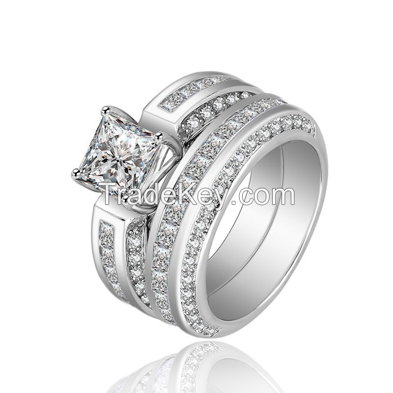 925 Silver Sterling Wedding Ring Set for Women 