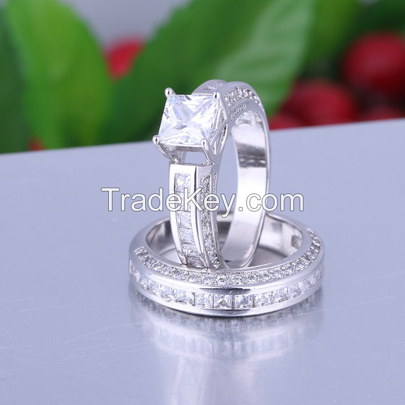 925 Silver Sterling Wedding Ring Set for Women 