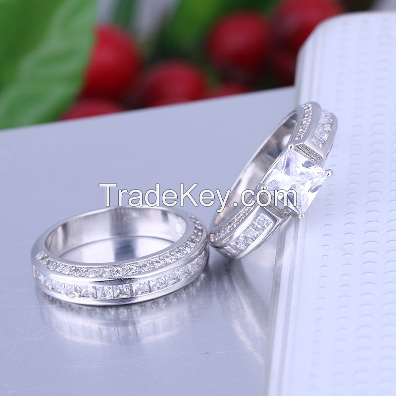 925 Silver Sterling Wedding Ring Set for Women