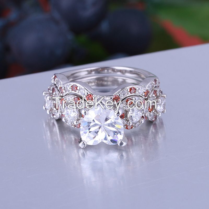 925 Silver Sterling Wedding Ring Set for Women