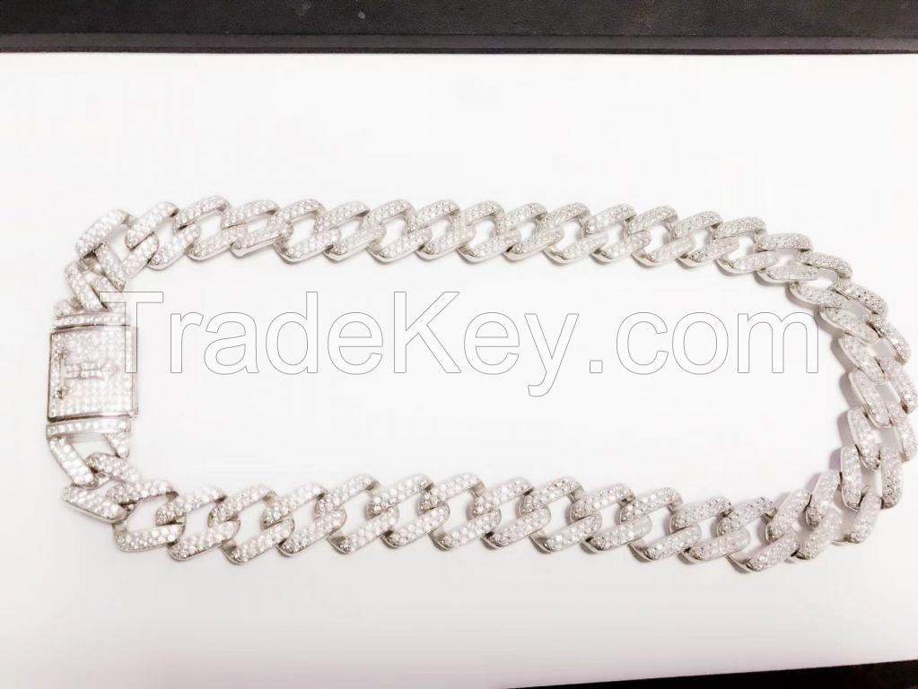 hip-hop necklaces and bracelets for Men's jewelry with diamonds