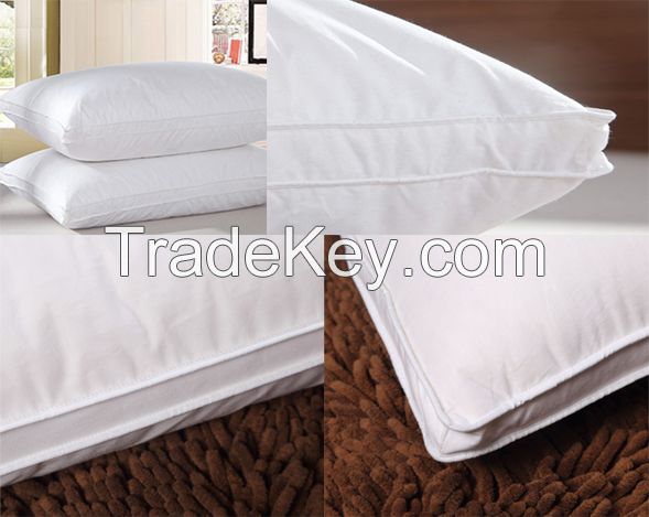 Down and feather filling pillow insert with high quality casing