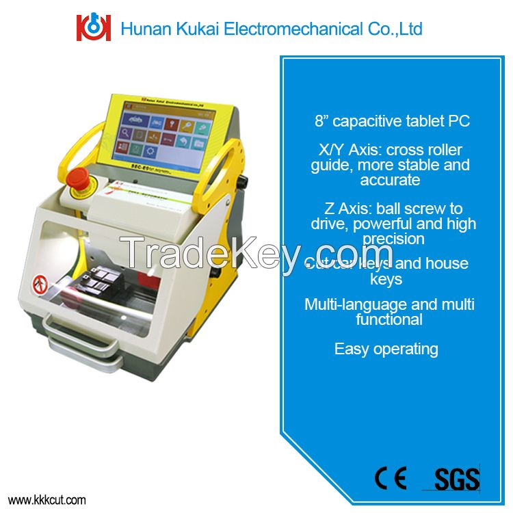 Automatic key cutting machine sec-e9 with factory price 2017 newest