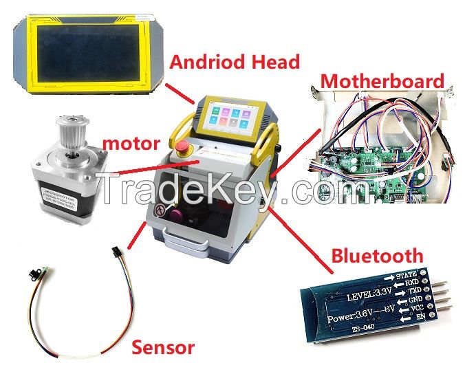 Cellphone/Tablet suitable for use with Sec-e9 key cutting machine with teamviwer supported