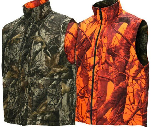 Orange Insulated Reversible Hunting Vest