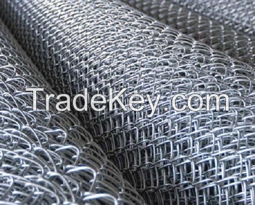 electro galvanized & hot dipped galvanized & pvc coated chain link fence panels
