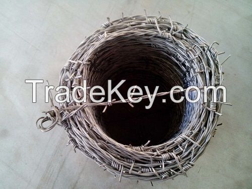 electro &hot dipped galvanized & pvc coated barbed wire China factory