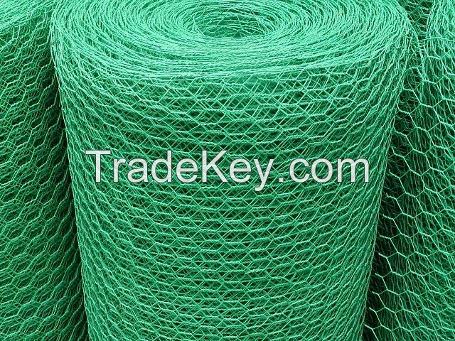 PVC coated hexagonal wire mesh(factory price)
