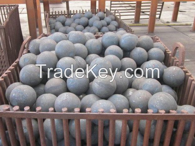 China high chrome alloy 26% 65HRC forged grindg steel ball