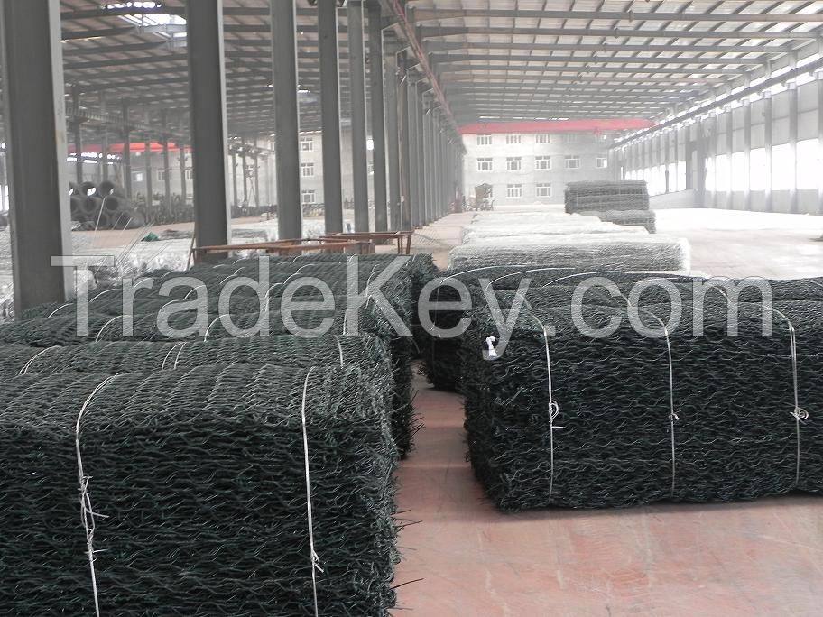 Galvanized stone gabion fence/ gabion box gabion fence/ gabion mesh