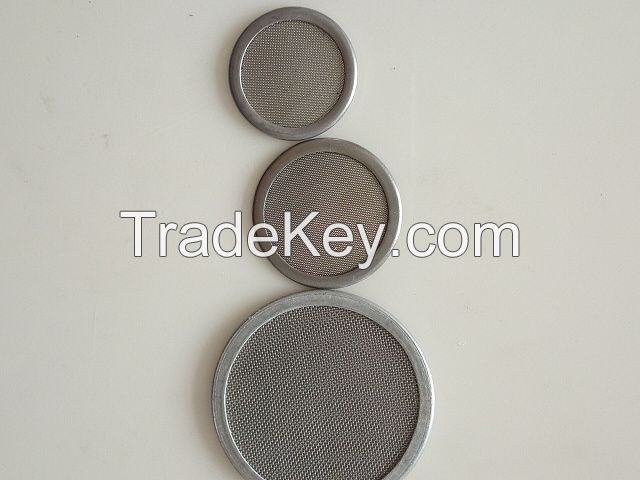 stainless steel wire mesh screen filter disc