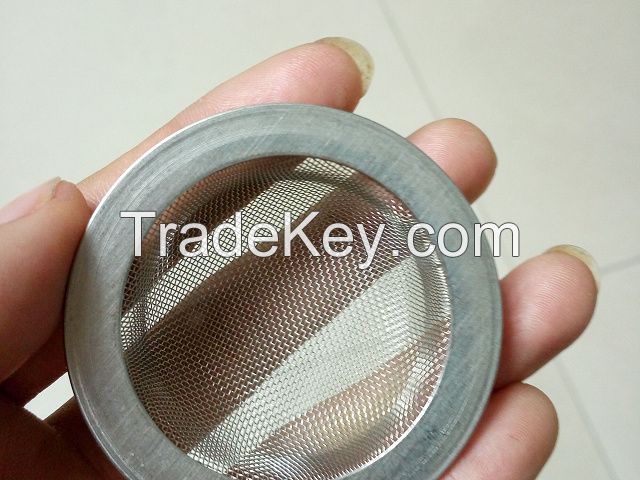pretty metal filter cap type discs for tea filtration use