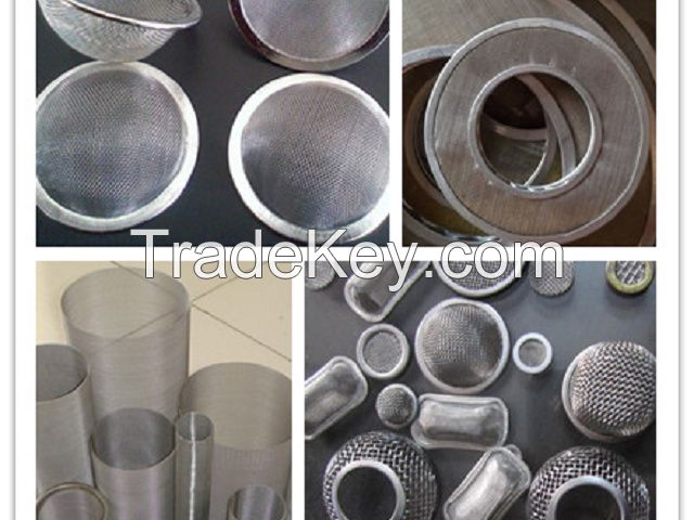 304 316 shape round or square Stainless Steel woven Filter Mesh disc