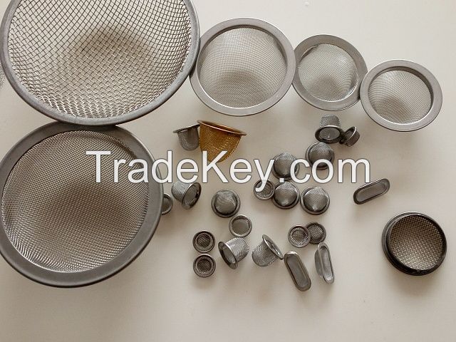 Stainless steel wire mesh filter cap/filter strainer/filter basket