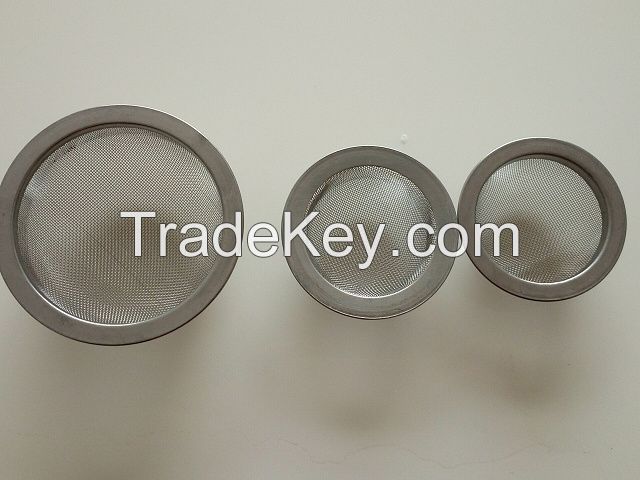 Stainless steel wire mesh filter caps/ss filter strainer/metal mesh filter basket