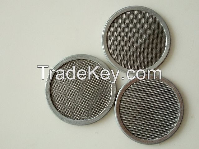 stainless steel element filter/stainless steel reps woven mesh fileter/copper mesh filter disc