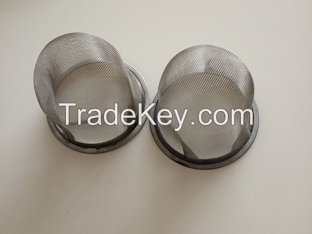 Stainless steel wire mesh filter cap/filter strainer/filter basket