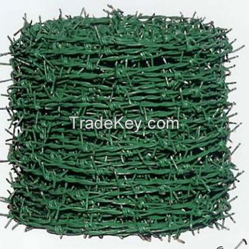 Pvc coated barbed wire