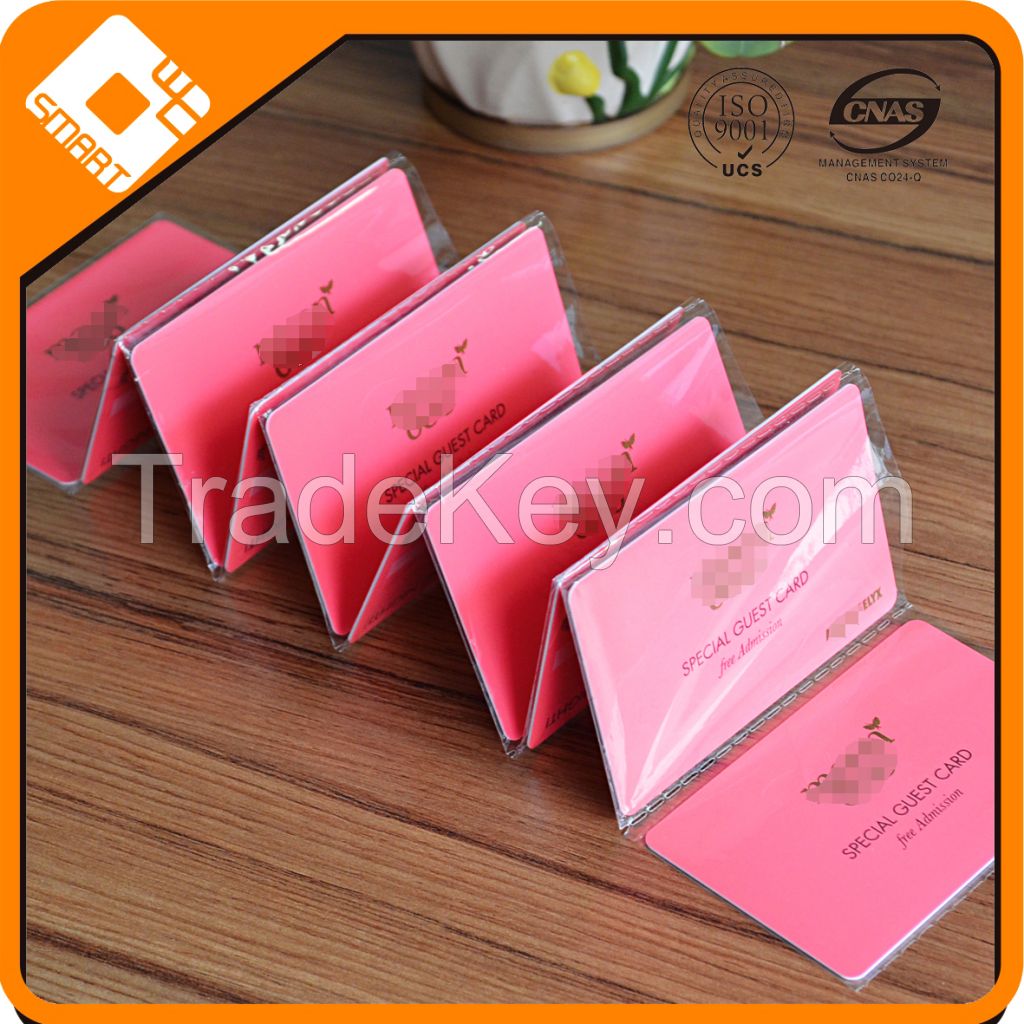 13.56MHz I-CODE SLI Chips Credit Card Size plastic color cards