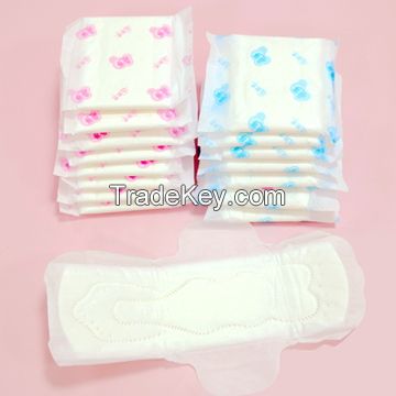 Ultra thin OEM America imported fluff pulp lady women sanitary napkin pad