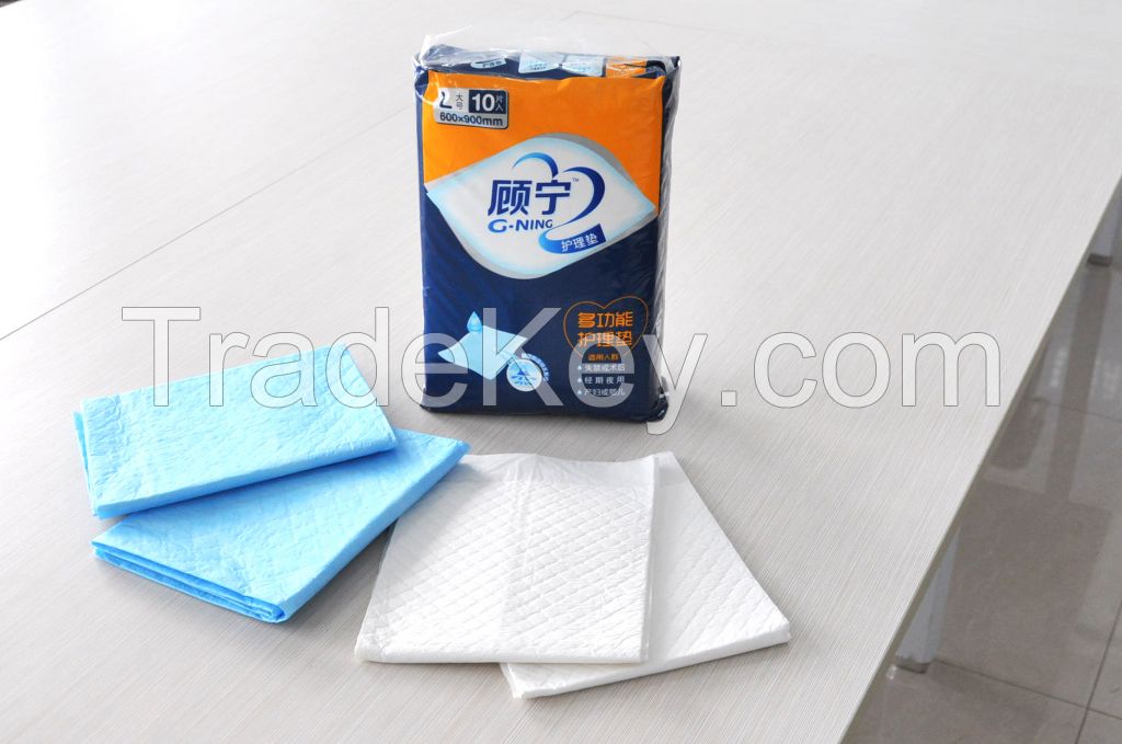 Disposable absorbent bed incontinence pads diaper nappies