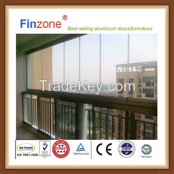 cheap frameless balcony for home decorate