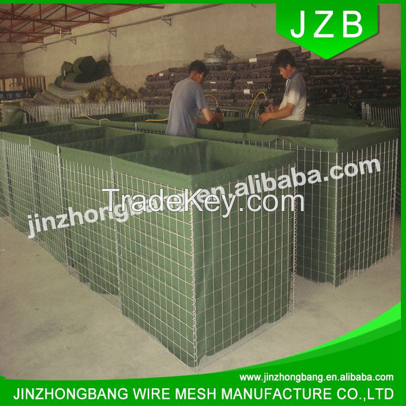 China Alibaba Supplier galvanized coated gabion box/hesco price/flood wall for sale