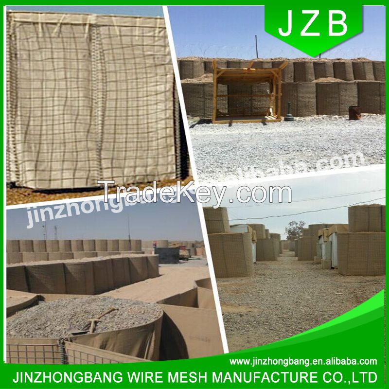 China Alibaba Supplier galvanized coated gabion box/hesco price/flood wall for sale