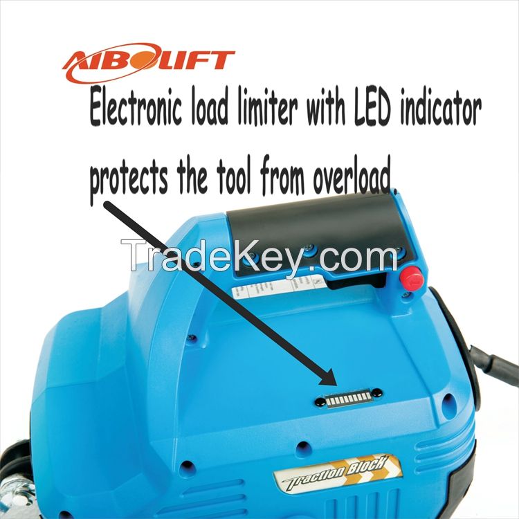 Electric winch with variable speed