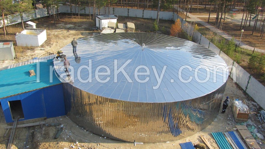 Stainless steel drinkable water reservoir