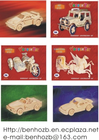 3D Wooden Puzzle-Cars
