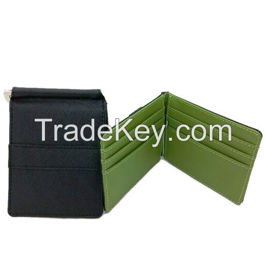 RFID blocking Slim big capacity leather wallet