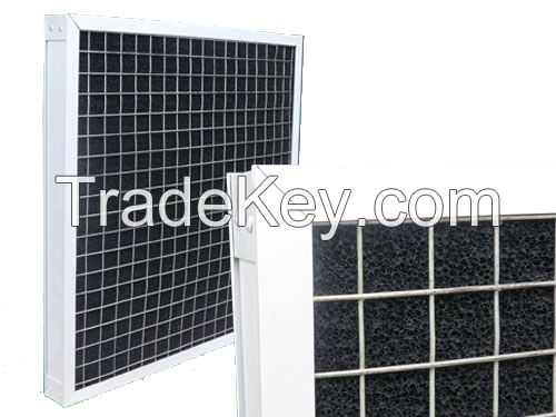 Activated carbon sponge filter mesh