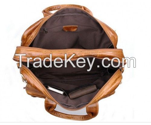 Brown Laptop Bag With 2 Straps