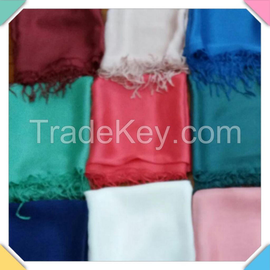 Plain Dyed Silk Shawls - Scarves