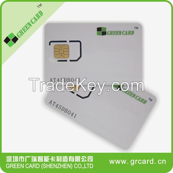 USIM mobile phone sim card 128k sim card 6pin blank lte sim card 4g lte sim cards for operator with free printing 