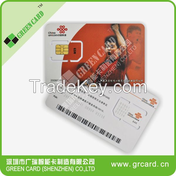 3G WCDMA USIM Card offer card programmer and free software