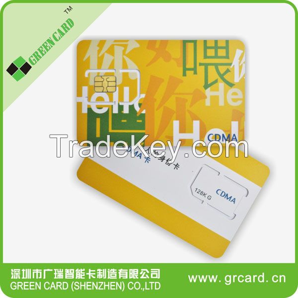 USIM mobile phone sim card 128k sim card 6pin blank lte sim card 4g lte sim cards for operator with free printing