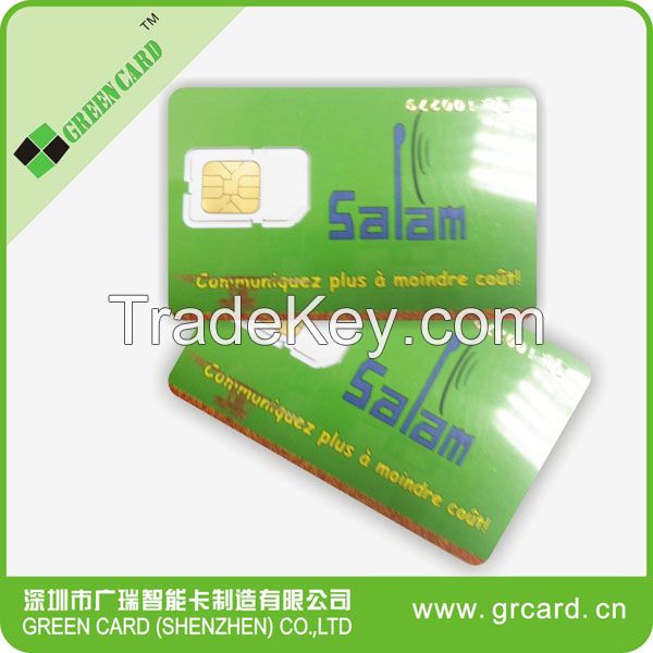 USIM mobile phone sim card 128k sim card 6pin blank lte sim card 4g lte sim cards for operator with free printing 